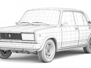 VAZ Lada 2105 1980 3D Модель