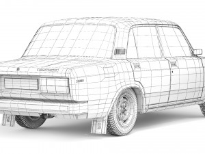 VAZ Lada 2105 1980 3D Модель