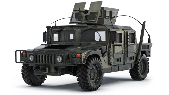 HMMWV M1165A1 2015 3D Model .c4d .max .obj .3ds .fbx .stl .blend 