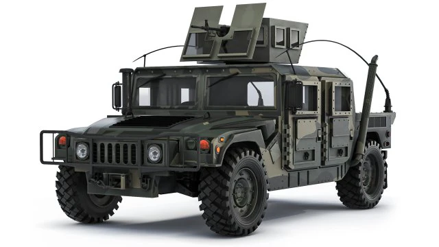 HMMWV M1165A1 2015 3D Model .c4d .max .obj .3ds .fbx .stl .blend 