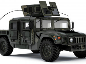 HMMWV M1165A1 2015 3D Model