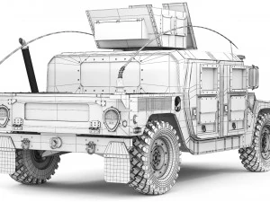 HMMWV M1165A1 2015 3D Model