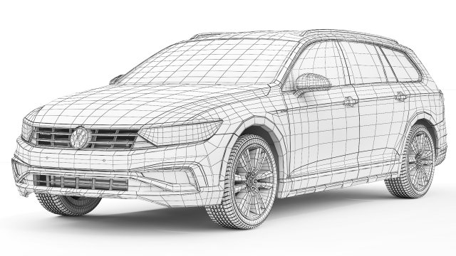 Volkswagen Passat Alltrack B8 FL 2020 3D Model
