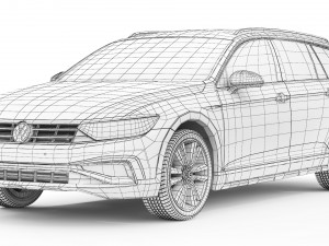 Volkswagen Passat Alltrack B8 FL 2020 Model 3D