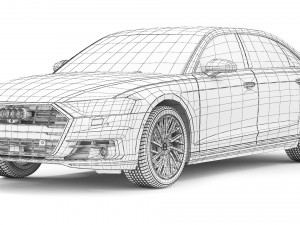 Audi A8L 2018 3D 모델
