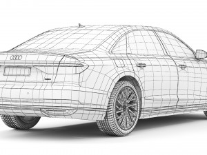 Audi A8L 2018 3D 모델