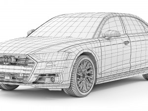 Audi A8 2018 3D Model