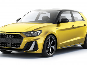 Audi A1 S-Line 2019 3D Model