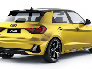 Audi A1 S-Line 2019 3D-Modell