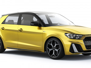 Audi A1 S-Line 2019 3D-Modell