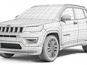 Jeep Compass 2020 3D 모델