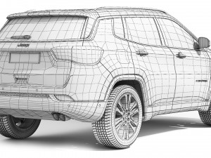 Jeep Compass 2020 3D 모델