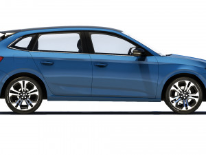Skoda Scala 2019 3D 모델