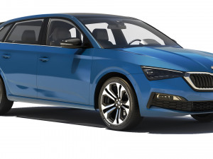 Skoda Scala 2019 3D 모델