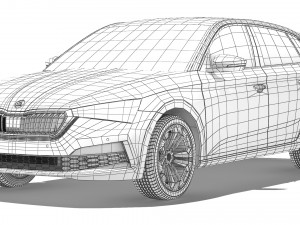 Skoda Scala 2019 3D 모델