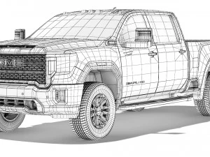 GMC Sierra 2500HD Denali 2020 3D Model
