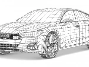 Audi A7 Sportback 2018 3D Model