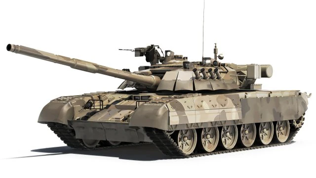 Tank T-80UD 2012 3D Model .c4d .max .obj .3ds .fbx .stl .blend