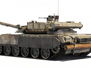 Tank T-80UD 2012 3D Model