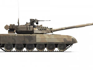Tank T-80UD 2012 3D Model