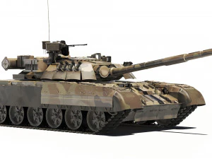 Tank T-80UD 2012 3D Model