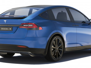 Tesla Model X 2021 Modelo 3D