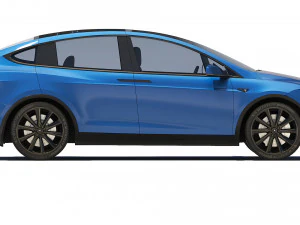 Tesla Model X 2021 3D Model