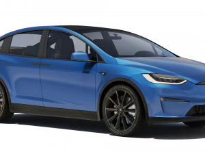Tesla Model X 2021 3D Model