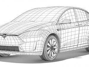 Tesla Model X 2021 Modelo 3D