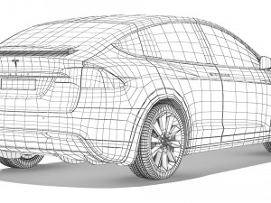 Tesla Model X 2021 Modelo 3D