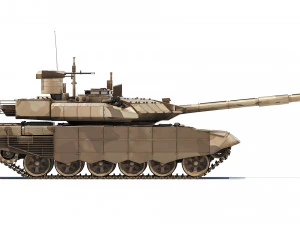 Tank T-90SM 2020 3D Model
