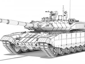 Tank T-90SM 2020 3D Model