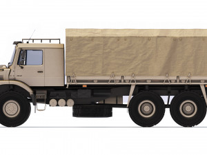 Mercedes-Benz Zetros 3042 tarpaulin body 2019 3D 模型