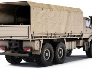 Mercedes-Benz Zetros 3042 tarpaulin body 2019 3D 模型