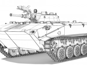 BMD-1 1970 Modelo 3D