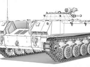 BMD-1 1970 Modelo 3D