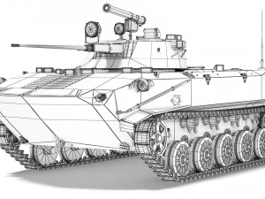 BMD-2 1985 3D Model