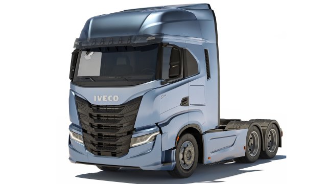 Iveco S-Way 570 6x2 2022 3D Model .c4d .max .obj .3ds .fbx .stl .blend 