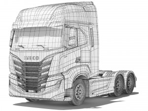 Iveco S-Way 570 6x2 2022 3D Model