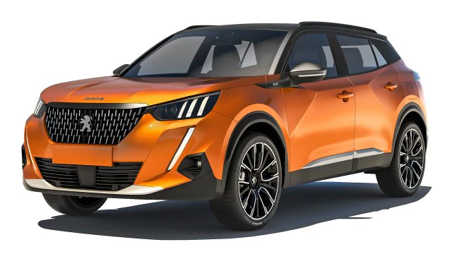 Peugeot 2008 GT 2020 3D Model .c4d .max .obj .3ds .fbx .stl .blend 