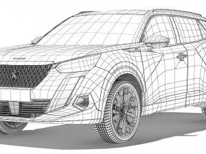 Peugeot 2008 GT 2020 3D Model