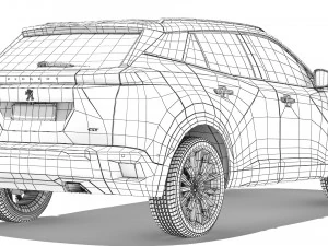 Peugeot 2008 GT 2020 3D Model