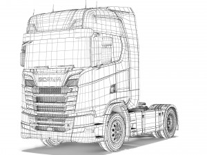Scania S730 42 2017 Model 3D