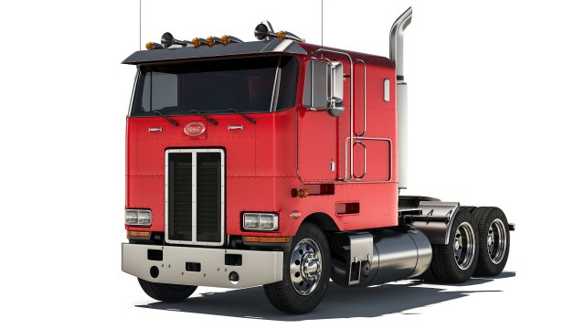 Peterbilt 362 64 1981 3D Model .c4d .max .obj .3ds .fbx .stl .blend 