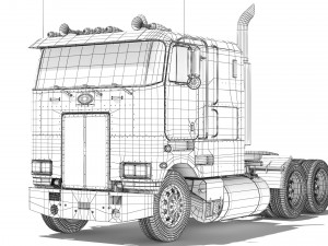 Peterbilt 362 64 1981 3D Model