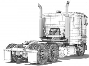 Peterbilt 362 64 1981 3D Model