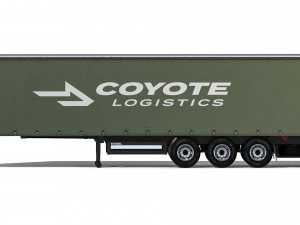 Kogel S24-1 Semi-trailer curtain 2021 3D Model