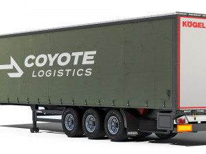 Kogel S24-1 Semi-trailer curtain 2021 3D Model