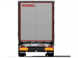 Kogel S24-1 Semi-trailer curtain 2021 3D Model