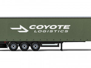 Kogel S24-1 Semi-trailer curtain 2021 3D Model